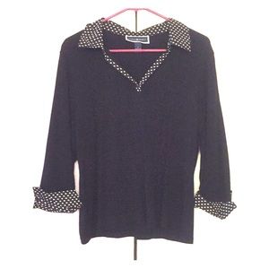 V-Neck 3/4 sleeve blouse